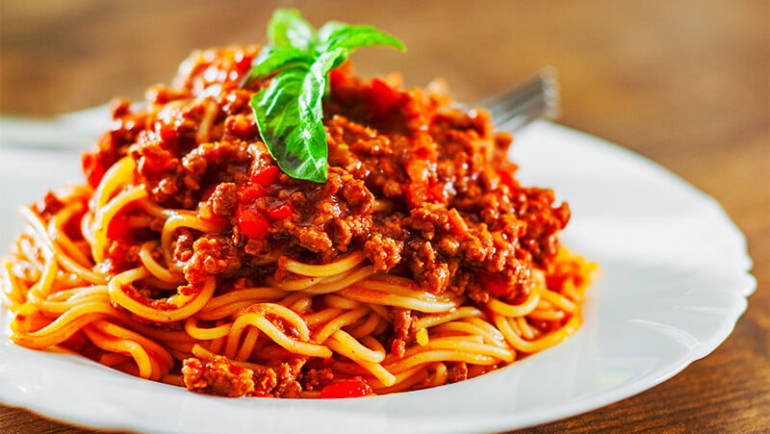 Spaghettis à la bolognaise